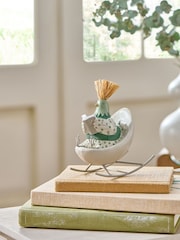 Sage Green Rocking Chair Chicken Ornament - Image 1 of 5