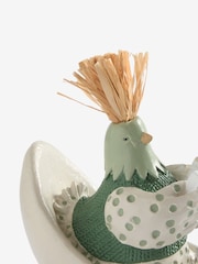 Sage Green Rocking Chair Chicken Ornament - Image 5 of 5
