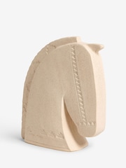 Natural Ceramic Horse Head Ornament - Image 3 of 5