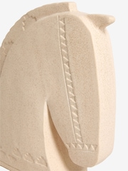 Natural Ceramic Horse Head Ornament - Image 5 of 5