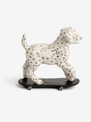 Black/White Ace the Dalmatian Skateboarding Ornament - Image 4 of 5