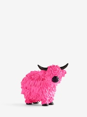 Neon Pink Hamish the Highland Cow Ornament - Image 3 of 5