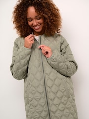 Kaffe Casual Fit Shalli Zipper Quilted Coat - Image 1 of 5