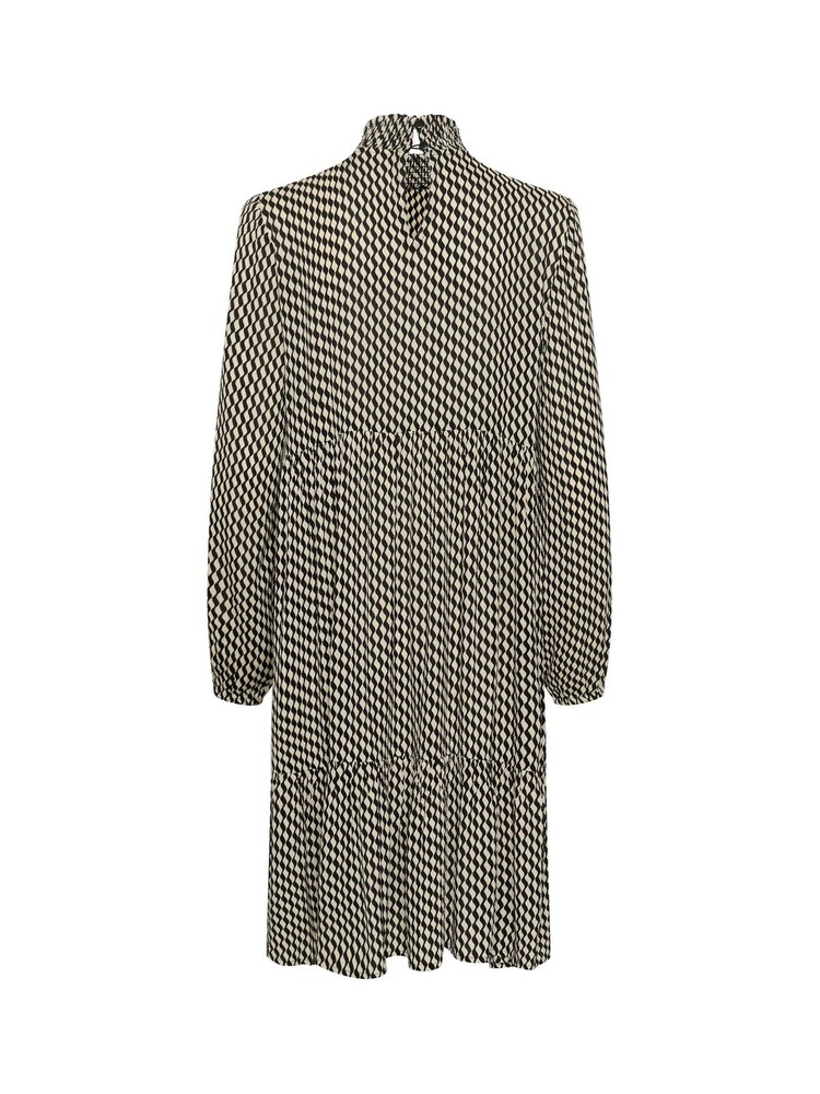 Kaffe Kakarina Long Sleeve High Neck Black Dress - Image 5 of 5