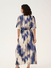 Kaffe KAarona V-Neck Half Sleeve Maxi Black Dress - Image 2 of 5