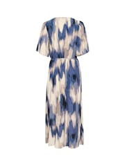 Kaffe KAarona V-Neck Half Sleeve Maxi Black Dress - Image 5 of 5