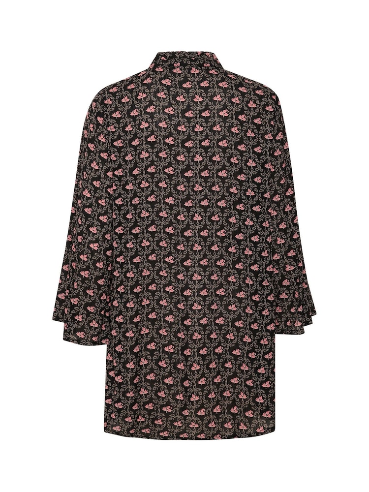 Kaffe Pink KAamber Print V-Notch Neck Tunic - Image 5 of 5
