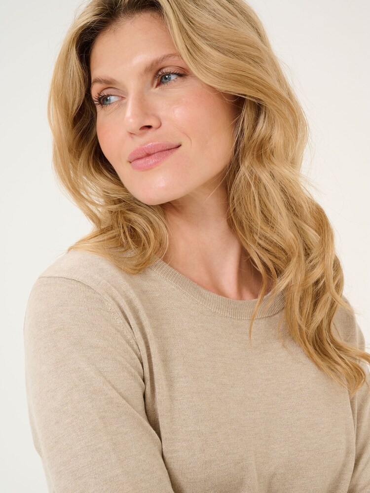 Kaffe Regular Fit KAlizza Round Neck Pullover Jumper - Image 2 of 6