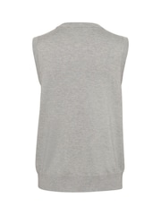 Kaffe KAlizza Round Neck Sleeveless Pullover Jumper - Image 6 of 6