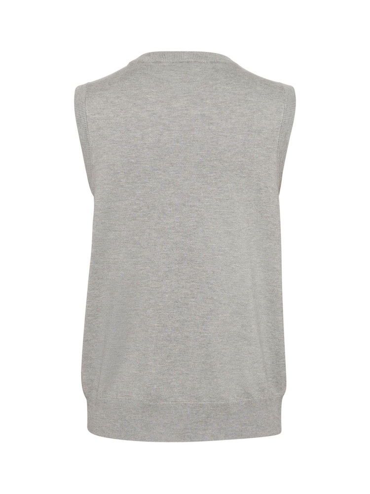 Kaffe KAlizza Round Neck Sleeveless Pullover Jumper - Image 6 of 6