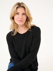 Kaffe Regular Fit KAlizza Round Neck Pullover Jumper - Image 2 of 6