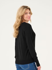 Kaffe Regular Fit KAlizza Round Neck Pullover Jumper - Image 3 of 6