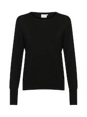 Kaffe Regular Fit KAlizza Round Neck Pullover Jumper - Image 5 of 6