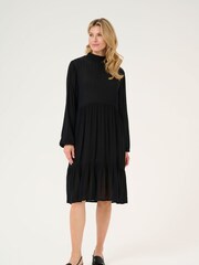 Kaffe KAamber Long Sleeve Turtleneck Black Dress - Image 1 of 6