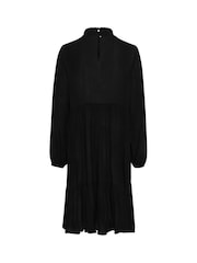 Kaffe KAamber Long Sleeve Turtleneck Black Dress - Image 6 of 6