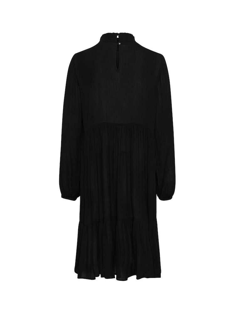 Kaffe KAamber Long Sleeve Turtleneck Black Dress - Image 6 of 6