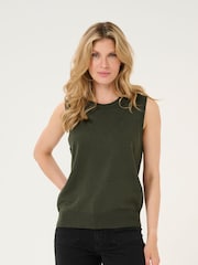 Kaffe KAlizza Round Neck Sleeveless Pullover Jumper - Image 1 of 6