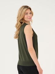 Kaffe KAlizza Round Neck Sleeveless Pullover Jumper - Image 4 of 6