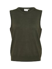 Kaffe KAlizza Round Neck Sleeveless Pullover Jumper - Image 5 of 6