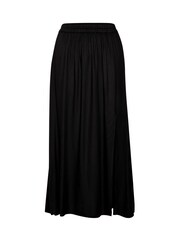 Kaffe Sandrina Elastic Waist Maxi Black Skirt - Image 5 of 6