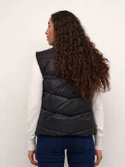 Kaffe KAsusanne High Collar Puffer Waistcoat - Image 3 of 7