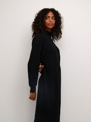 Kaffe KAnanna Long Sleeve High Neck Knit Dress - Image 3 of 5