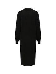 Kaffe KAnanna Long Sleeve High Neck Knit Dress - Image 4 of 5