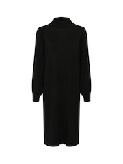 Kaffe KAnanna Long Sleeve High Neck Knit Dress - Image 5 of 5