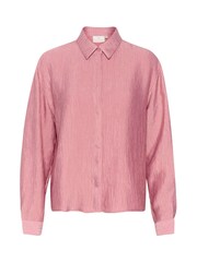 Kaffe Pink KAvictoria Casual Fit Long Sleeve Shirt - Image 4 of 5