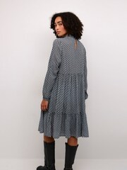 Kaffe Kakarina Long Sleeve High Neck Black Dress - Image 2 of 6