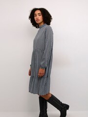 Kaffe Kakarina Long Sleeve High Neck Black Dress - Image 3 of 6