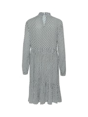 Kaffe Kakarina Long Sleeve High Neck Black Dress - Image 6 of 6