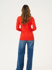 Kaffe Astrid Long Sleeve Regular Fit Roll Neck Jumper - Image 2 of 5