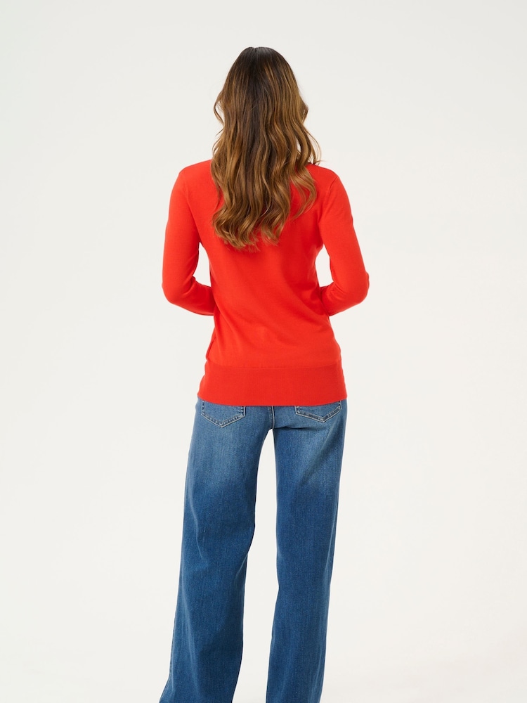 Kaffe Astrid Long Sleeve Regular Fit Roll Neck Jumper - Image 2 of 5
