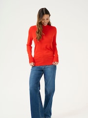 Kaffe Astrid Long Sleeve Regular Fit Roll Neck Jumper - Image 3 of 5
