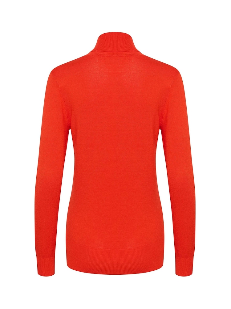Kaffe Astrid Long Sleeve Regular Fit Roll Neck Jumper - Image 5 of 5