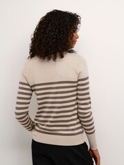 Kaffe Slim Fit KAlizza Striped Pullover Jumper - Image 2 of 5
