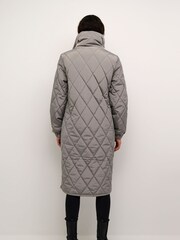 Kaffe Grey KAlindsey Quilted Below The Knee Jacket - Image 3 of 6