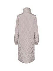 Kaffe Grey KAlindsey Quilted Below The Knee Jacket - Image 6 of 6
