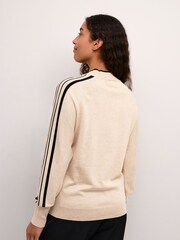 Kaffe KAhenriette Striped High Neck Pullover Jumper - Image 3 of 5