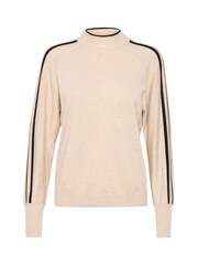 Kaffe KAhenriette Striped High Neck Pullover Jumper - Image 4 of 5