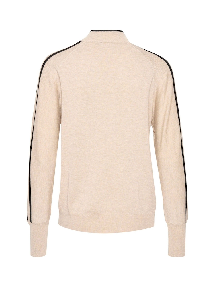 Kaffe KAhenriette Striped High Neck Pullover Jumper - Image 5 of 5