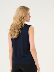 Kaffe KAlizza Round Neck Sleeveless Pullover Jumper - Image 4 of 6