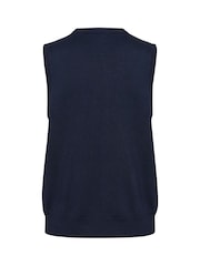 Kaffe KAlizza Round Neck Sleeveless Pullover Jumper - Image 6 of 6
