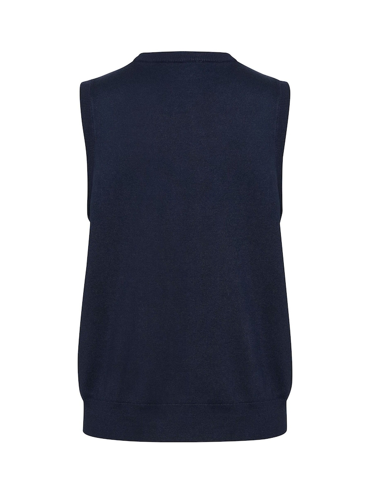 Kaffe KAlizza Round Neck Sleeveless Pullover Jumper - Image 6 of 6 Kaffe KAlizza Round Neck Sleeveless Pullover Jumper - Image 6 of 6