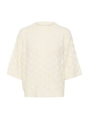 Kaffe KAmalene Half Sleeve Round Neck Pullover Jumper - Image 4 of 5