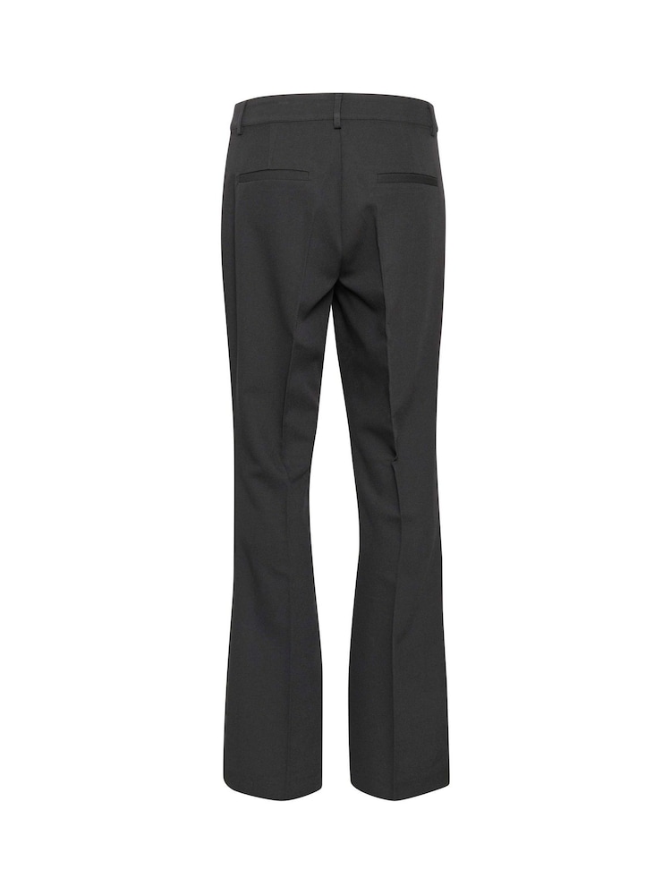 Kaffe Regular Fit KAsakura Flared Leg Black Trousers - Image 5 of 5