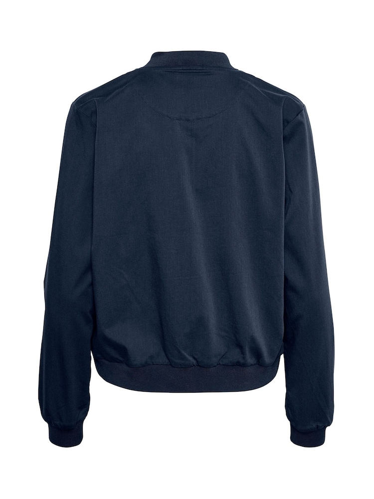 Kaffe Lea Bomber Regular Fit Zipper Black Jacket - Image 6 of 6