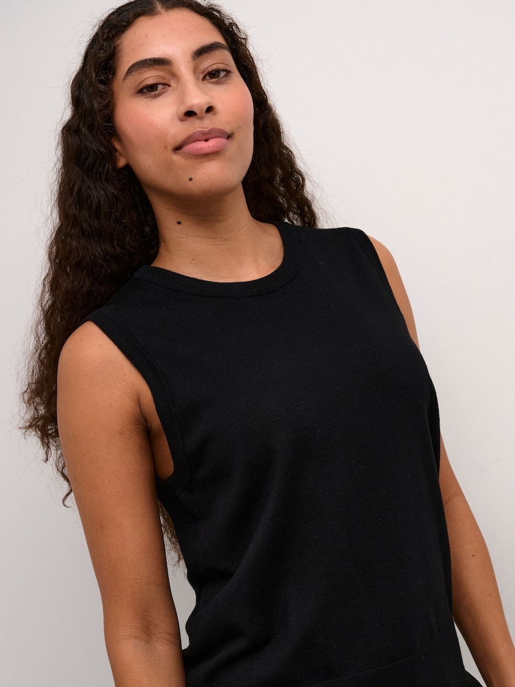 Kaffe KAlizza Round Neck Sleeveless Pullover Jumper - Image 2 of 6 Kaffe KAlizza Round Neck Sleeveless Pullover Jumper - Image 2 of 6