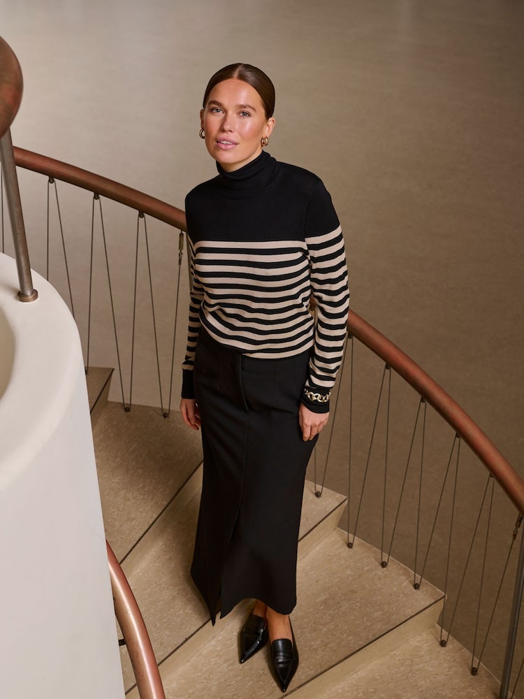Kaffe Slim Fit KAlizza Roll Neck Pullover Jumper - Image 1 of 6
